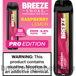 Breeze Pro 2000 bouffées | Breeze Vape Wholesale D2B2016 citron framboise